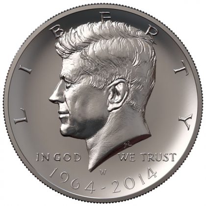 1964 Kennedy Portrait Restored for 2014 50th Anniversary Coins | CoinNews