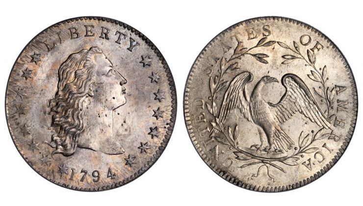 Stack's Bowers To Auction 1794 Flowing Hair Silver Dollar 