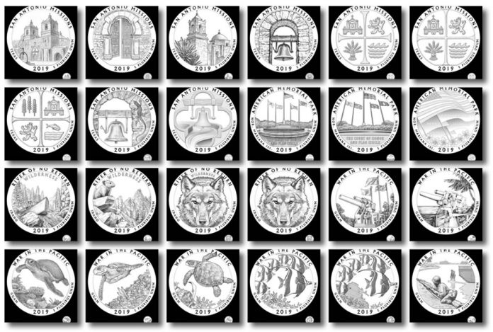 2019 Quarter and 5 Oz Coin Design Candidates | CoinNews