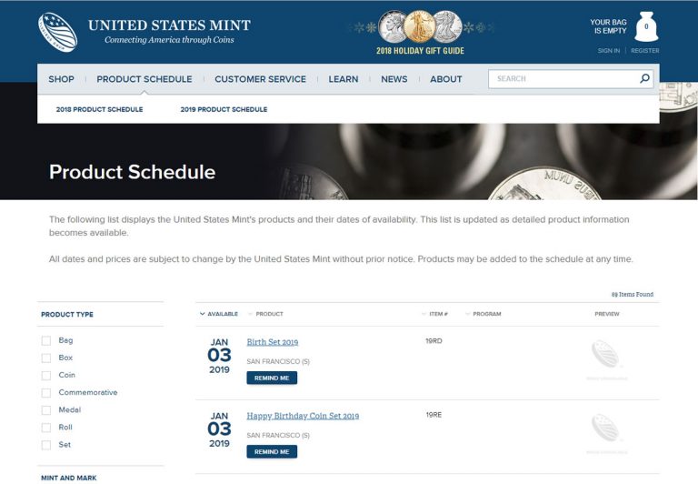 U.S. Mint Product Highlights for 2019 CoinNews
