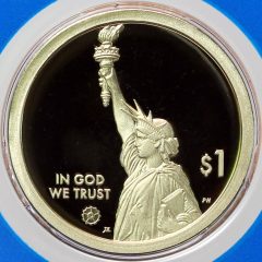 CoinNews Photo 2020-S Proof Massachusetts American Innovation Dollar – Obverse Side