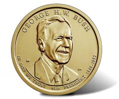 2020 George H.W. Bush Presidential $1 Coin – Obverse