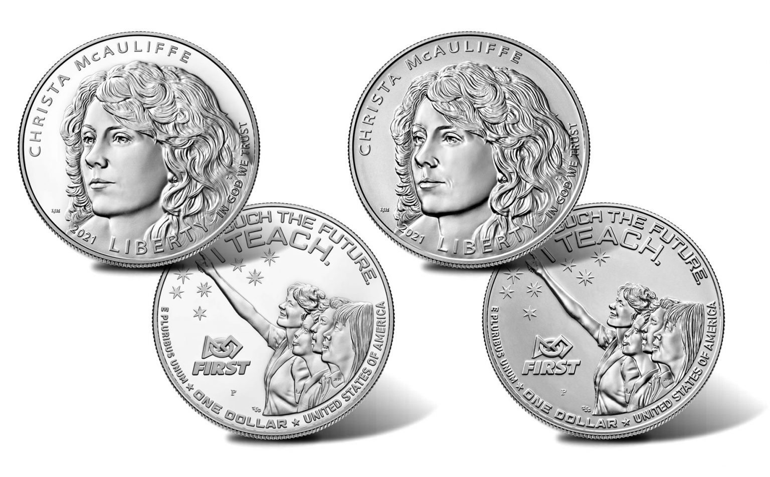 2021 Christa McAuliffe Silver Dollars Released CoinNews