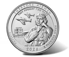 2021 Tuskegee Airmen National Historic Site quarter – reverse