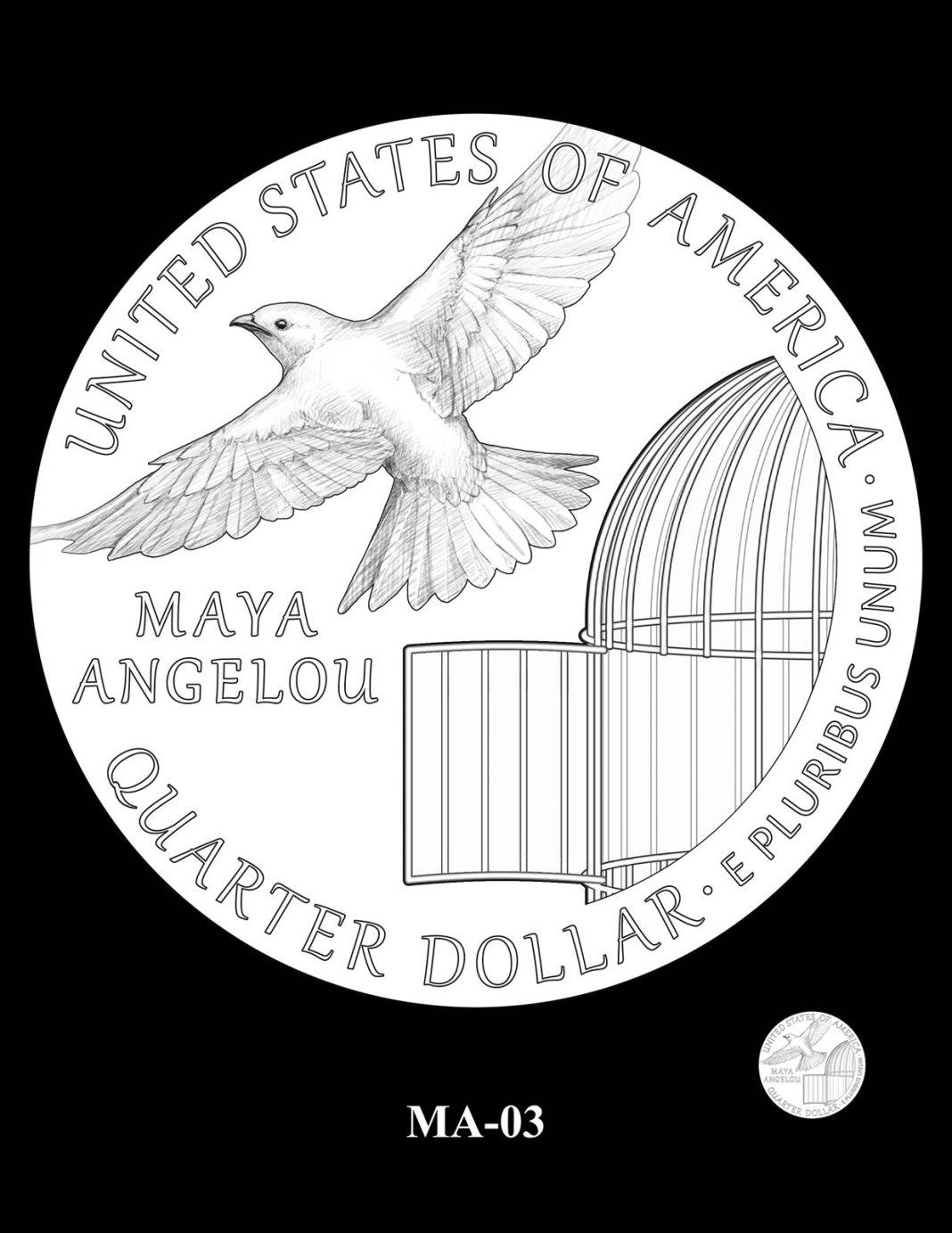 maya angelou quarter us mint
