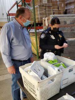 Lee Minshull with Customs and Border Patrol officer