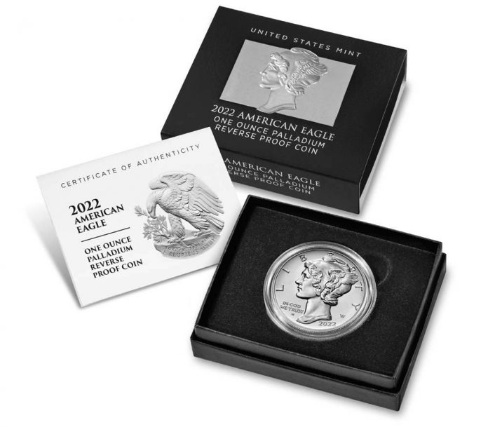 2022W Reverse Proof American Palladium Eagle Released CoinNews