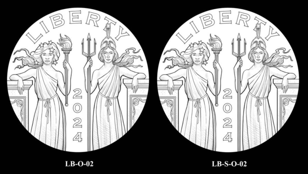 Liberty And Britannia Coin And Medal Candidate Designs   2024 Liberty And Britannia Coin And Medal Candidate Designs LB O 02 And LB S O 02 1068x603 