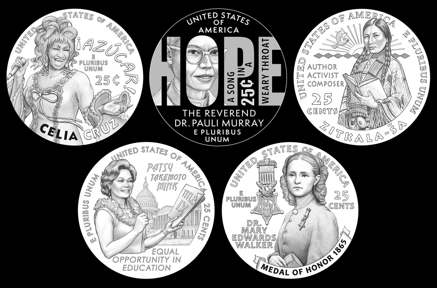 Designs for 2024 American Women Quarters