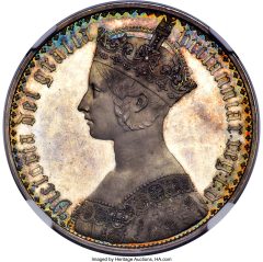 Victoria Proof  Gothic Crown 1847 PR64 Cameo NGC