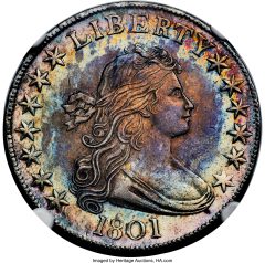 1801 O-102 Half Dollar, MS64