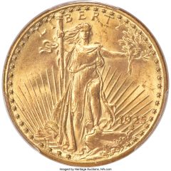 1925-S Saint-Gaudens Double Eagle, MS65