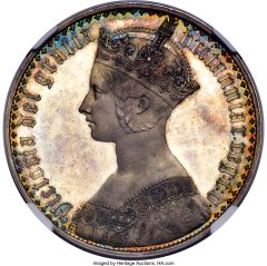 Victoria Proof _Gothic_ Crown 1847 PR64 Cameo NGC