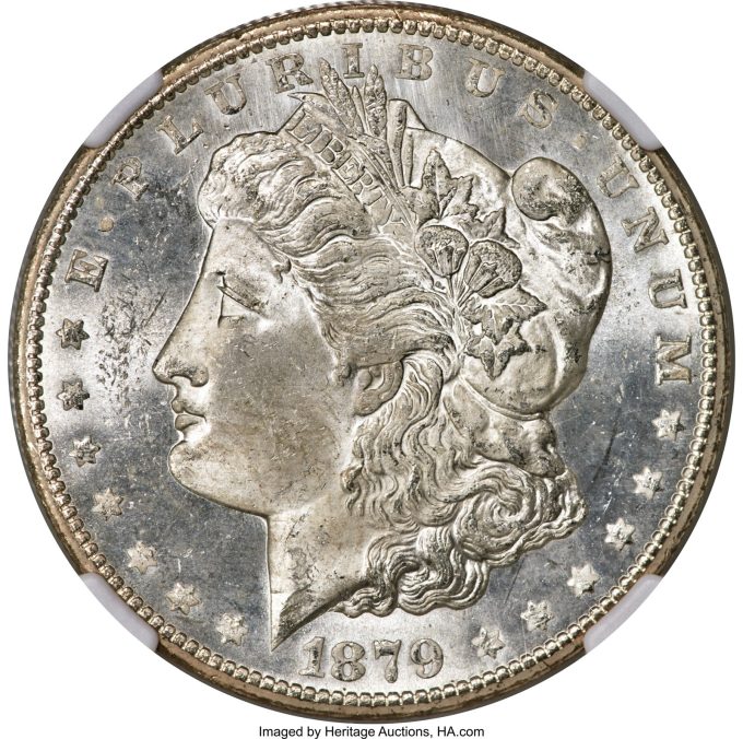 1879-CC Silver Dollar, MS65