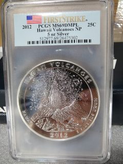 2012-HAWAII-VOLCANOES-MS69-DMPL-SILVER-5-OZ-COIN-1