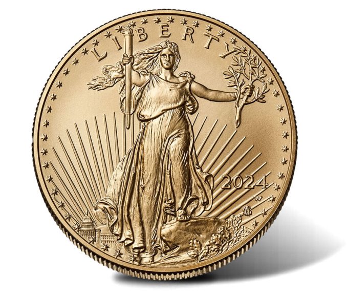 2024-W $50 Uncirculated American Gold Eagle - obverse