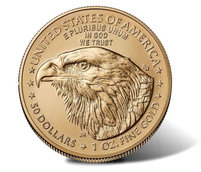 2024-W $50 Uncirculated American Gold Eagle - reverse