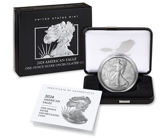 U.S. Mint product image for their 2024-W Uncirculated American Silver