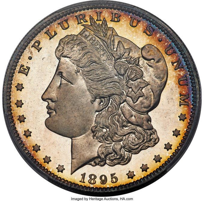 1895 Morgan Dollar, PR68 Cameo