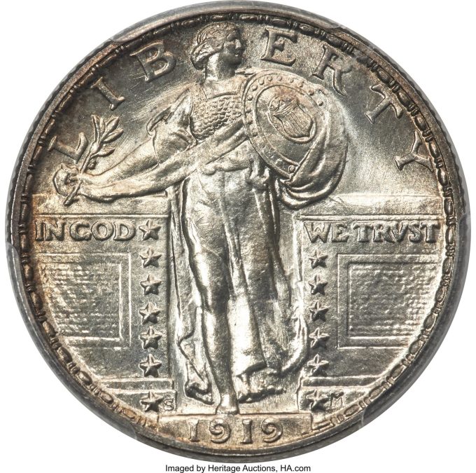 1919-S Quarter, MS66 Full Head