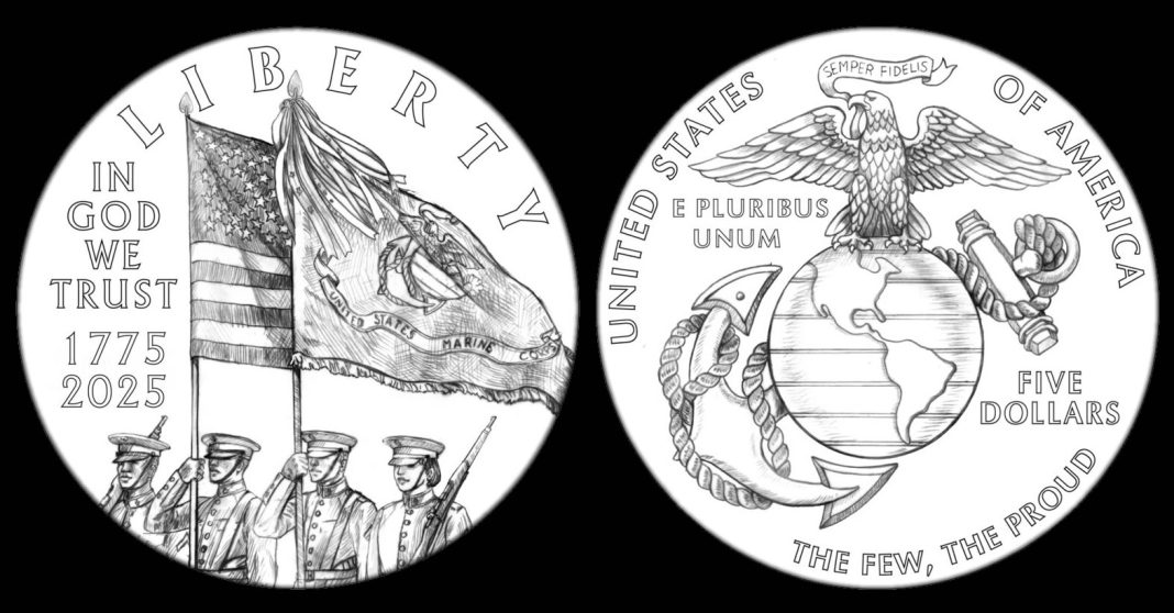 2025 Marine Corps 250th Anniversary Coin Designs Announced