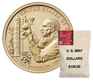 Bag of 2024-D American Innovation Dollars for Missouri