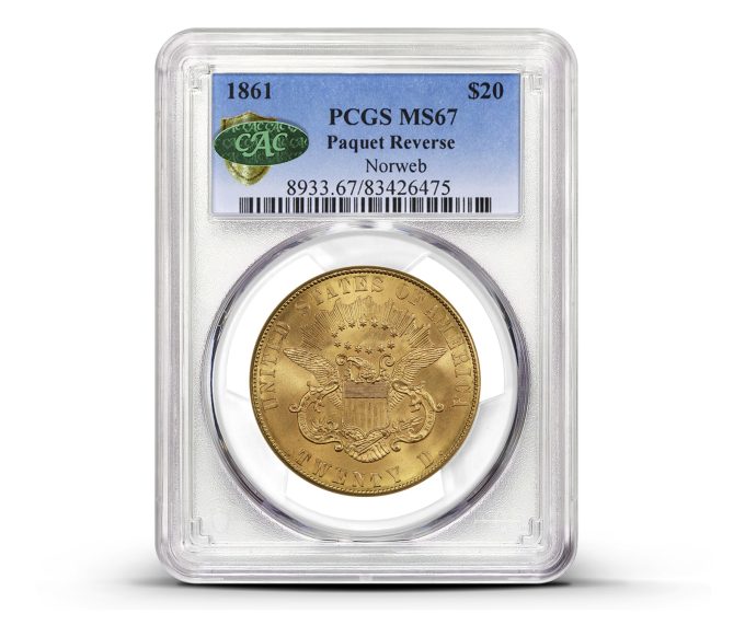 1861 Gold Double Eagle