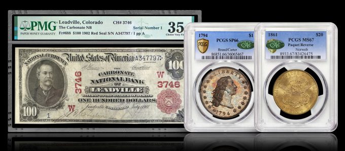 1794 Silver Dollar Headlines M Display at ANA Money Show