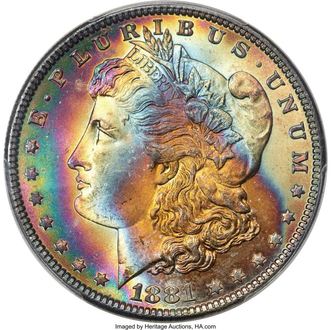 1881 Morgan Dollar, MS66