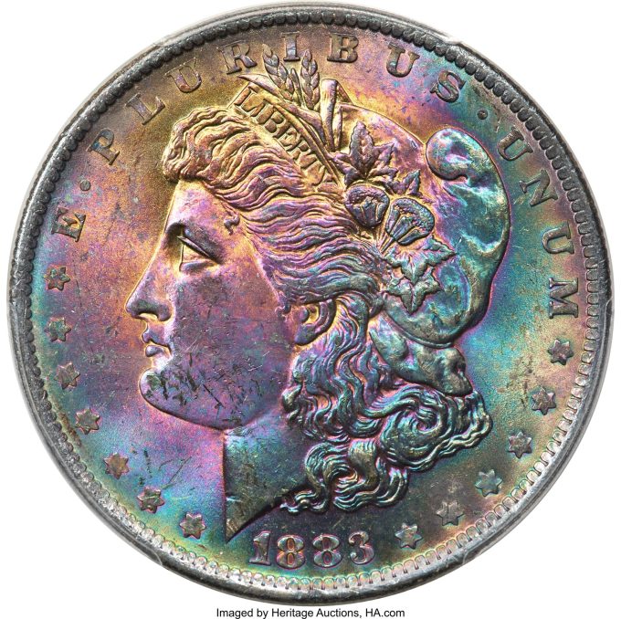 1883-O Silver Dollar, MS64