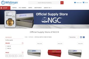 Landing page of Official NGC Store on Whitman.com.