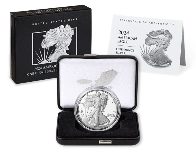 U.S. Mint product image for their 2024-S Proof American Silver Eagle