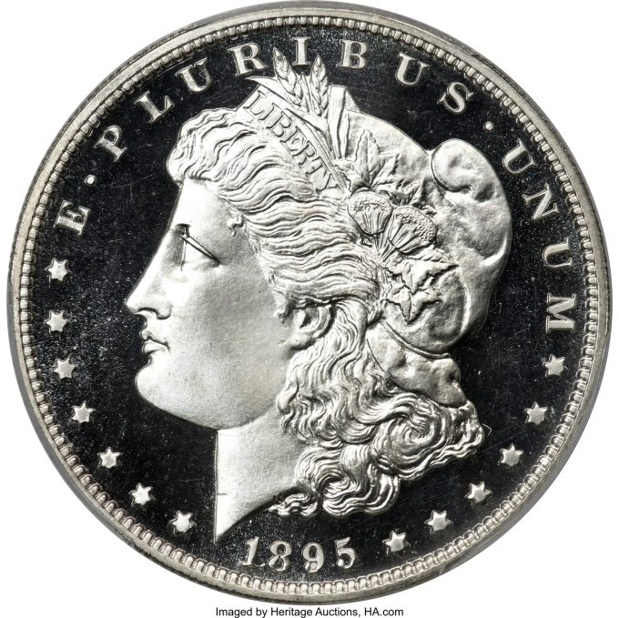 1895 Morgan Dollar, PR67+ Deep Cameo