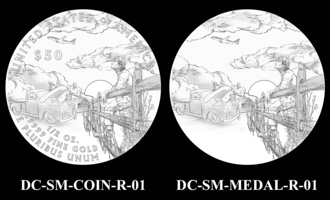 2025 Superman Comic Art Coin and Medal Candidate Designs - Reverses