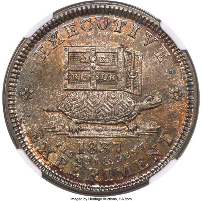 1837 Low-19A Silver Token, MS65