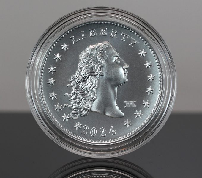 CoinNews photo 230th Anniversary Flowing Hair Silver Medal - Privy Mark