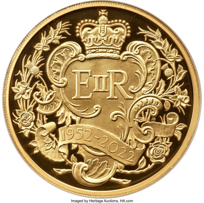 Elizabeth II gold Proof _Platinum Jubilee_ 500 Pounds