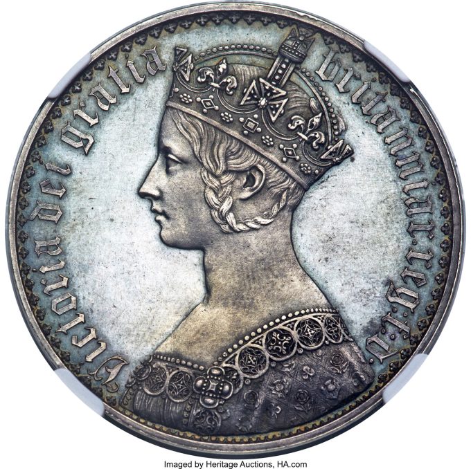 Victoria Proof _Gothic_ Crown 1847 PR62