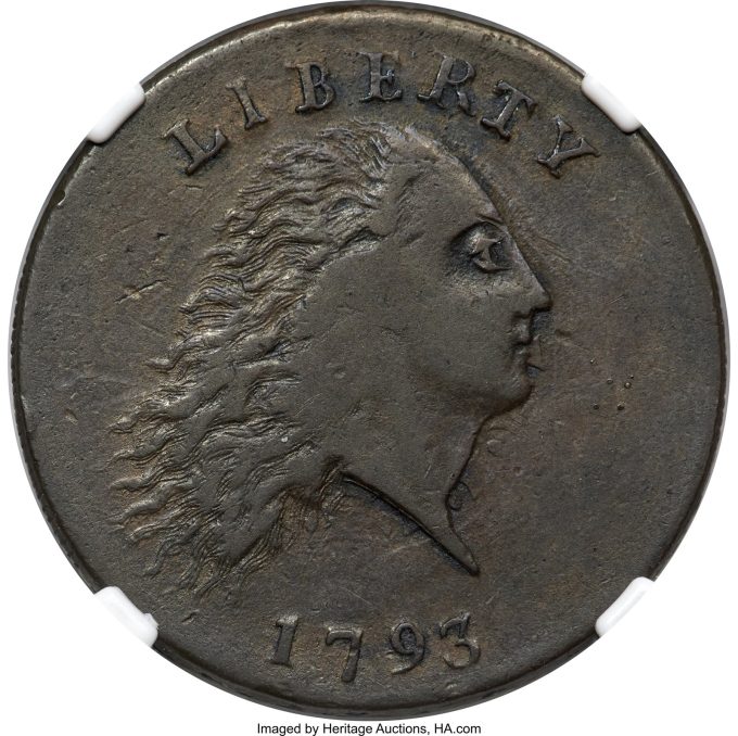 1793 S-3 Chain Cent, XF45 NGC CAC