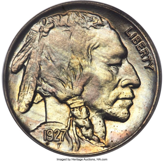 1927 Buffalo Nickel, SP65 PCGS CAC