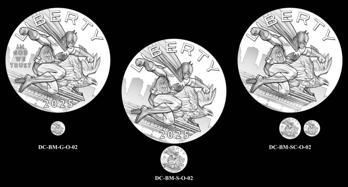 2025 Batman Comic Art Coin and Medal Obverse Candidate Designs 02