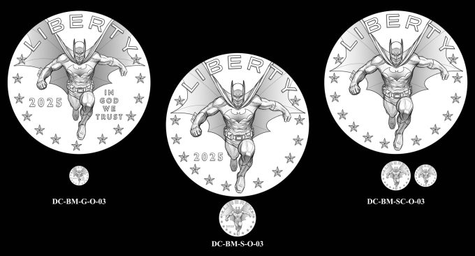 2025 Batman Comic Art Coin and Medal Obverse Candidate Designs 03