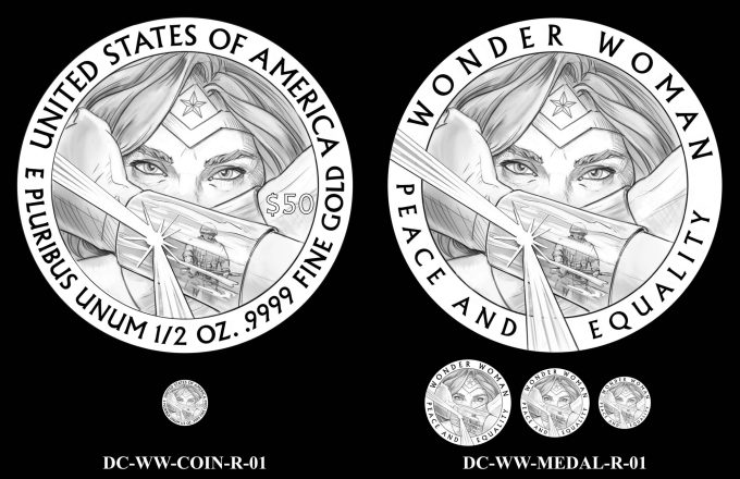 2025 Wonder Woman Comic Art Coin and Medal Reverse Candidate Designs 01