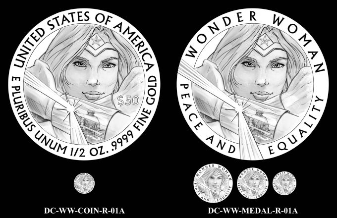 2025 Wonder Woman Comic Art Coin and Medal Reverse Candidate Designs 01A