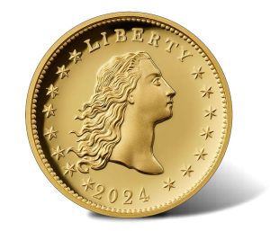 Obverse Image 230th Anniversary Flowing Hair High Relief Gold Coin