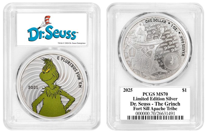 Special PCGS Dr. Seuss label