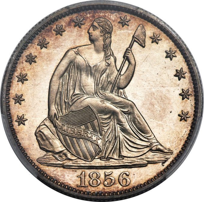 1856 Half Dollar, PR65 Cameo