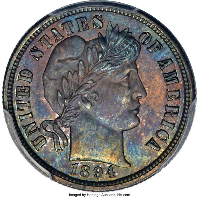 1894-S Barber Dime, Branch Mint PR66