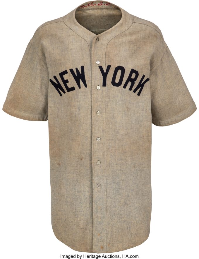 1932 Babe Ruth world series Called Shot jersey