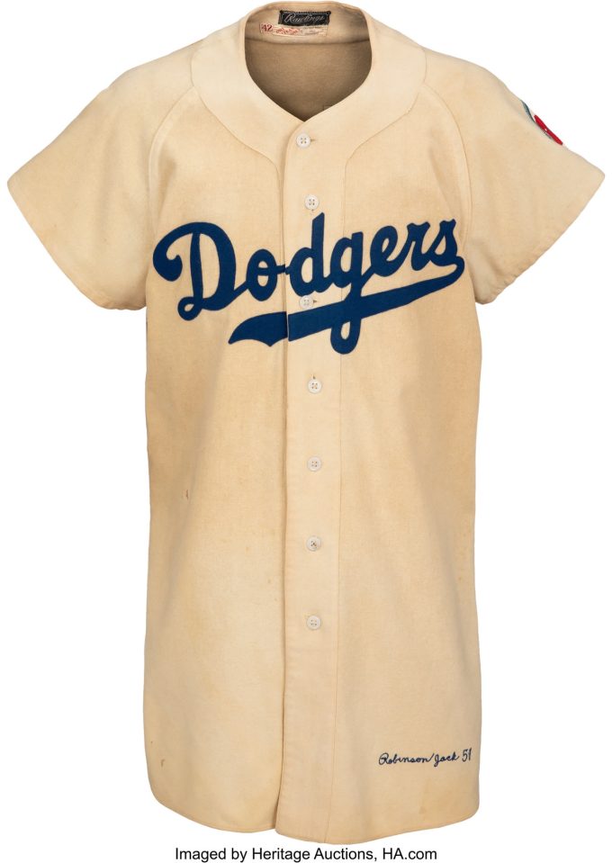 1951 Jackie Robinson Game Worn Brooklyn Dodgers jersey